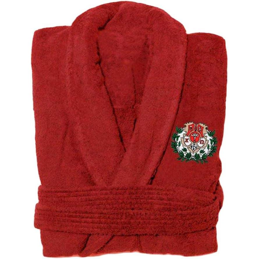 imageGreekgear Chi Omega Chi O Bathrobe Red