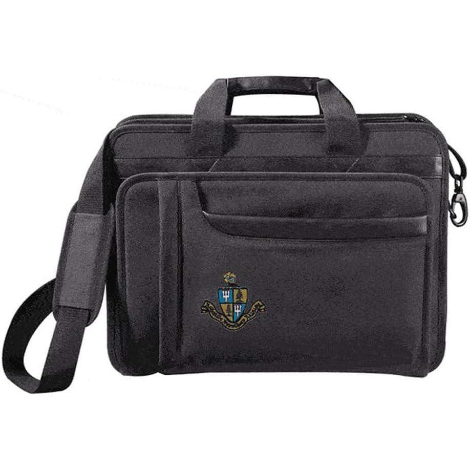 imageGreekgear Delta Delta Delta Crest Shield Briefcase Attache BlackBlack