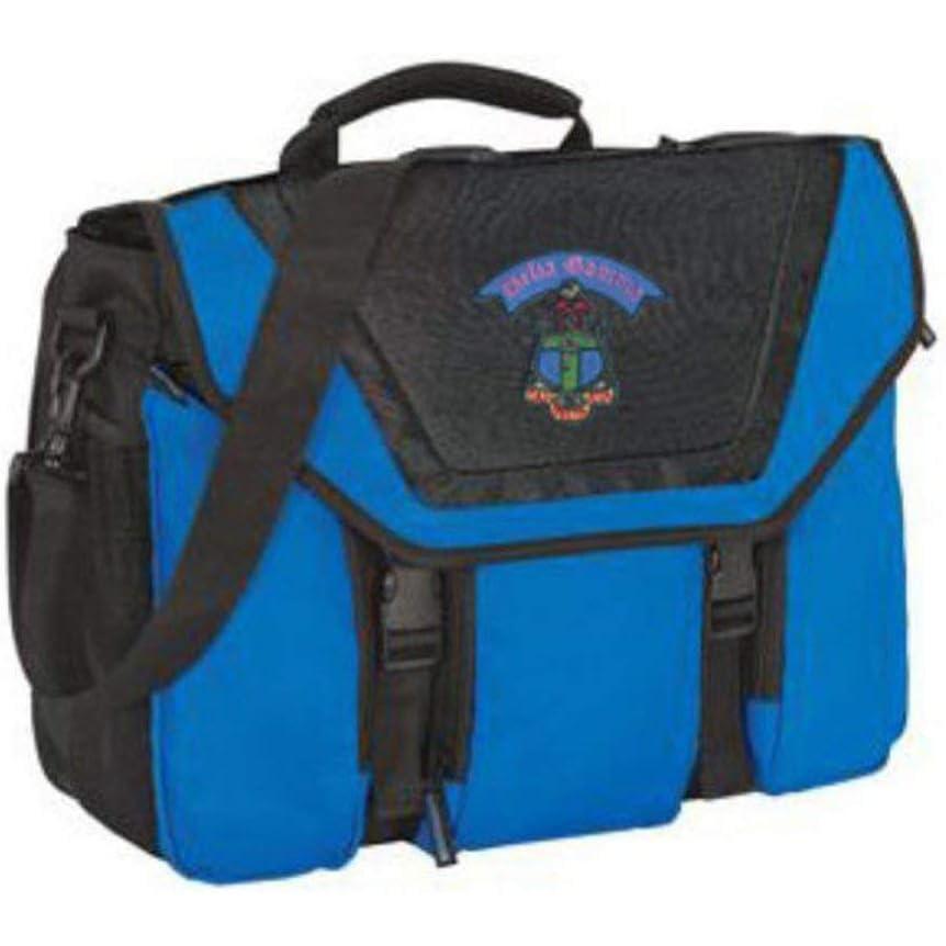 imageGreekgear Delta Gamma Expandable Briefcase BlueBlackBlueBlack