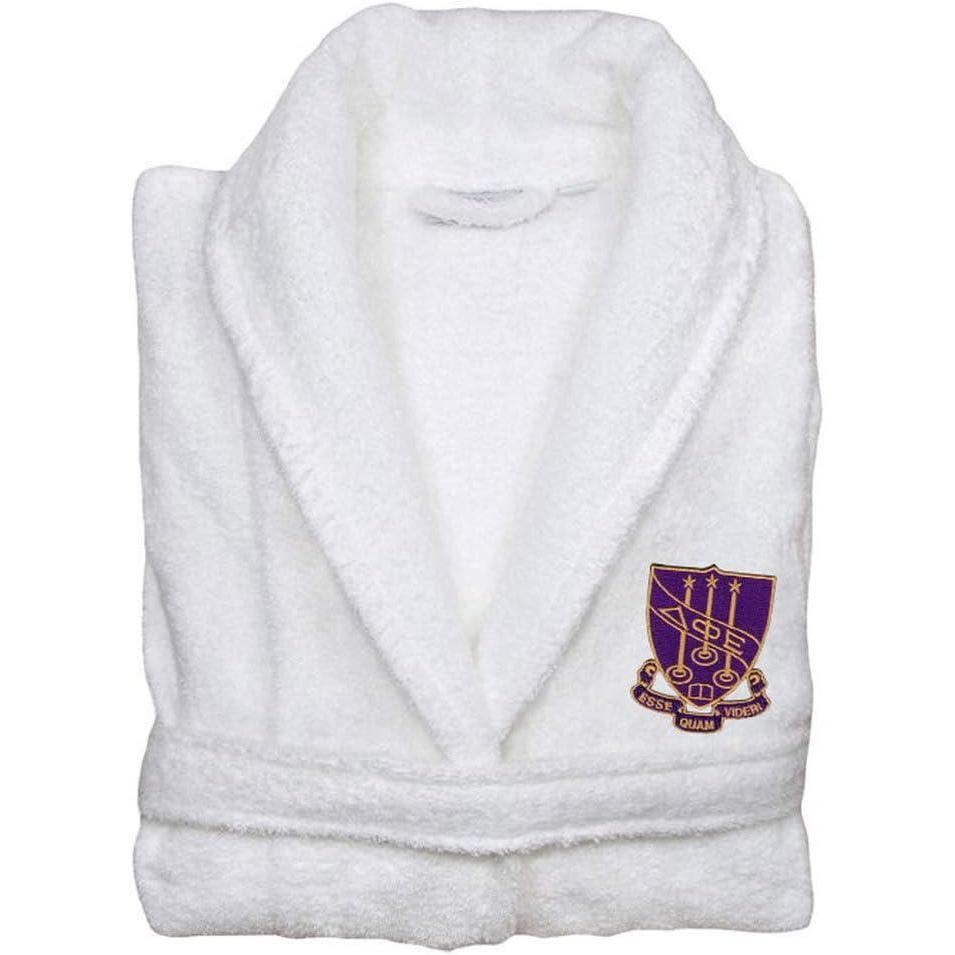 imageGreekgear Delta Phi Epsilon DPHIE Bathrobe Purple