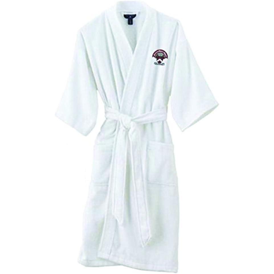 imageGreekgear Gamma Sigma Sigma Patch Bathrobe White