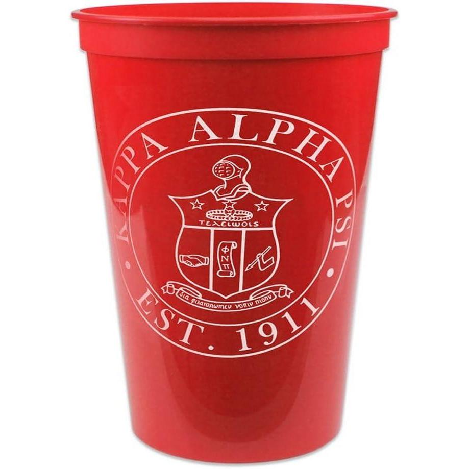 imageGreekgear Kappa Alpha Psi Big Plastic Stadium Cup Set of 4