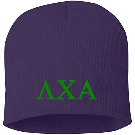 imageGreekgear Lambda Chi Alpha 8 Inch Beanie Purple