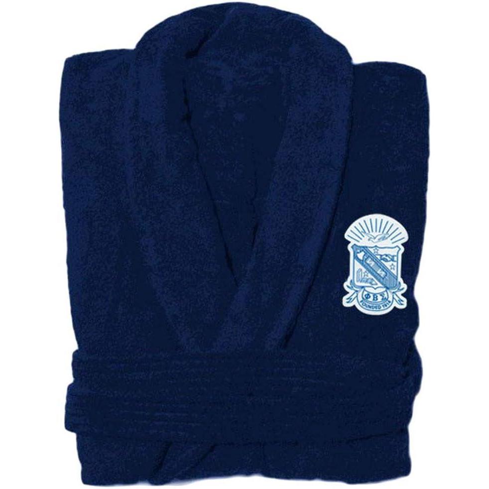 imageGreekgear Phi Beta Sigma Bathrobe3 Navy Blue