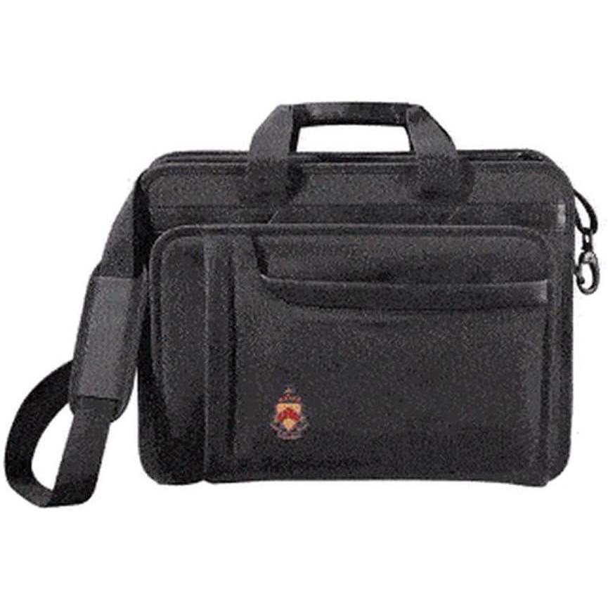 imageGreekgear Phi Kappa Tau Crest Shield Briefcase Attache BlackBlack