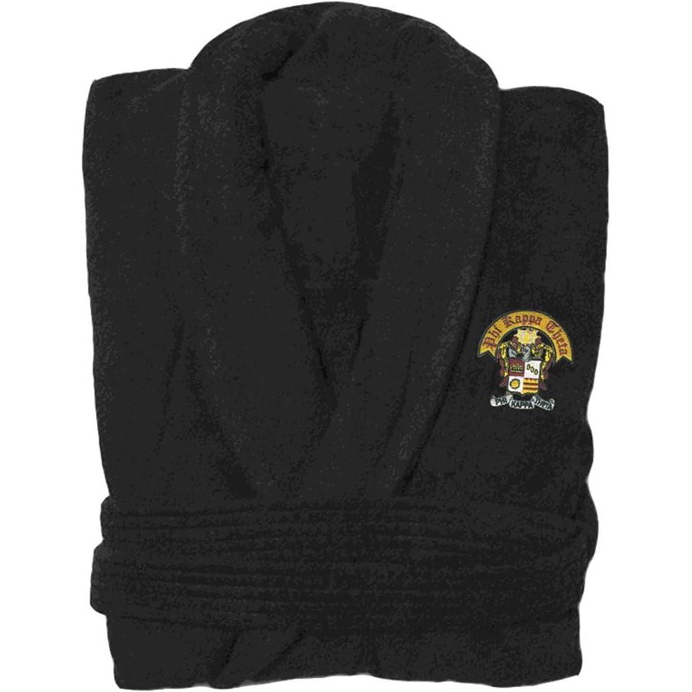 imageGreekgear Phi Kappa Theta Bathrobe BlackBlack