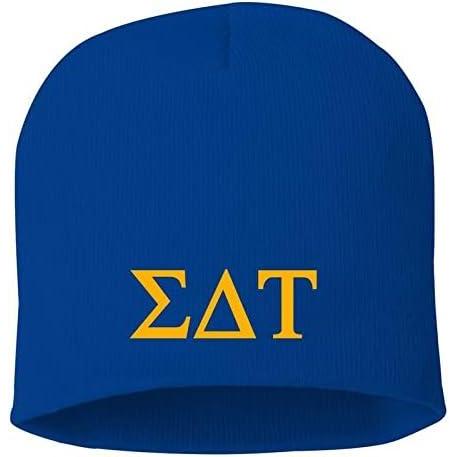 imageGreekgear Sigma Delta Tau 8 Inch Beanie Royal Blue