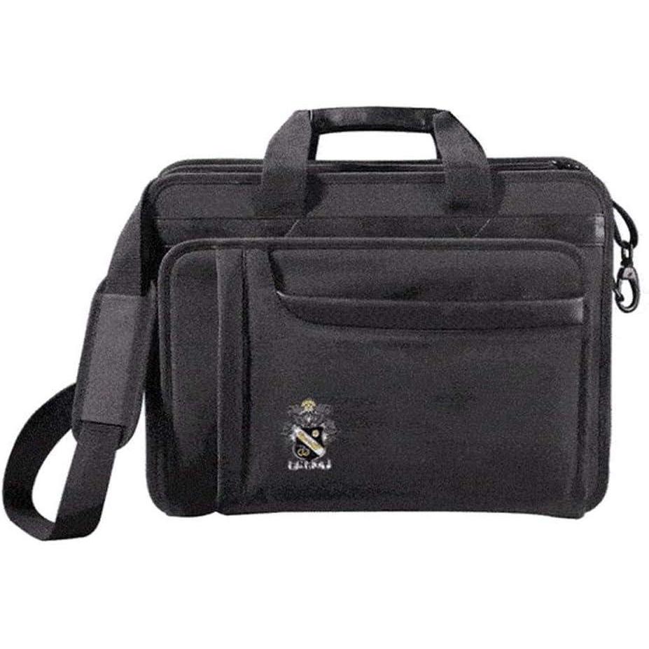 imageGreekgear Sigma Nu Crest Shield Briefcase Attache BlackBlack