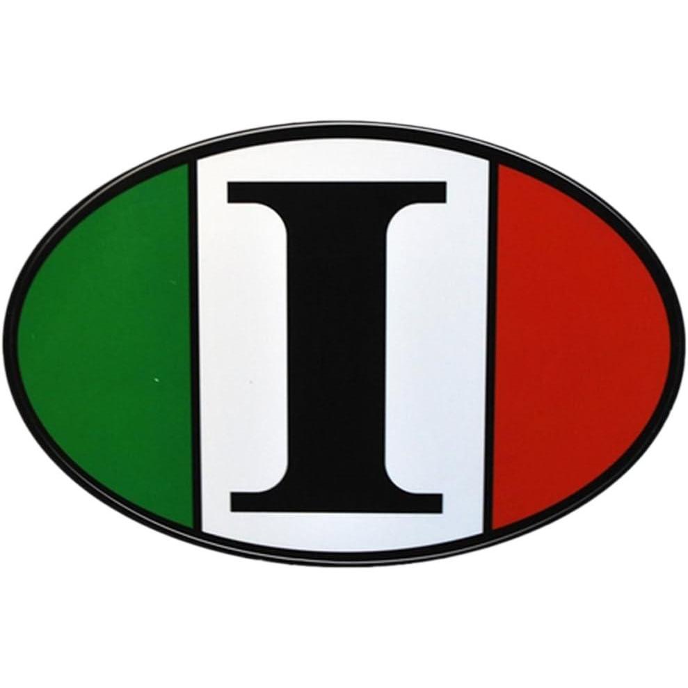 imageItaly Flag Oval Decal Sticker