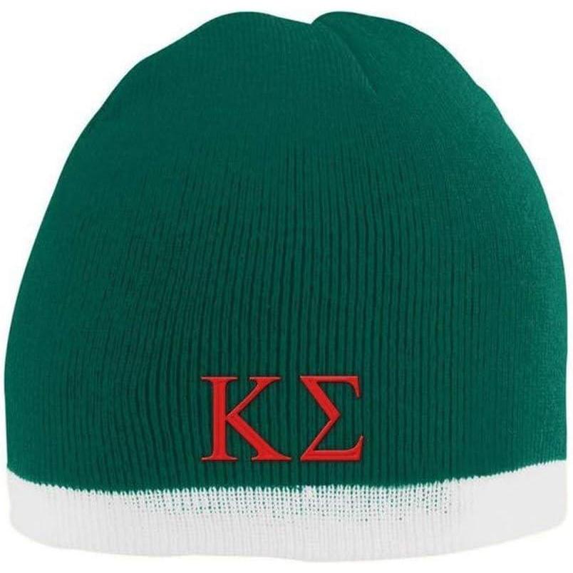imageKappa Sigma Two Tone Knit Beanie Dark GreenWhite