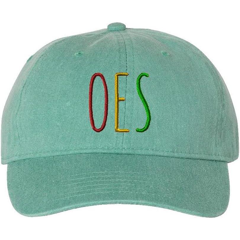 imageOES Mod Pigment Dyed Baseball CapSeafoam WMaroon Thread Color