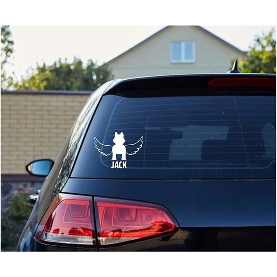 imagePersonalized in Memory of Husky Dog Decal Sticker4 Wide