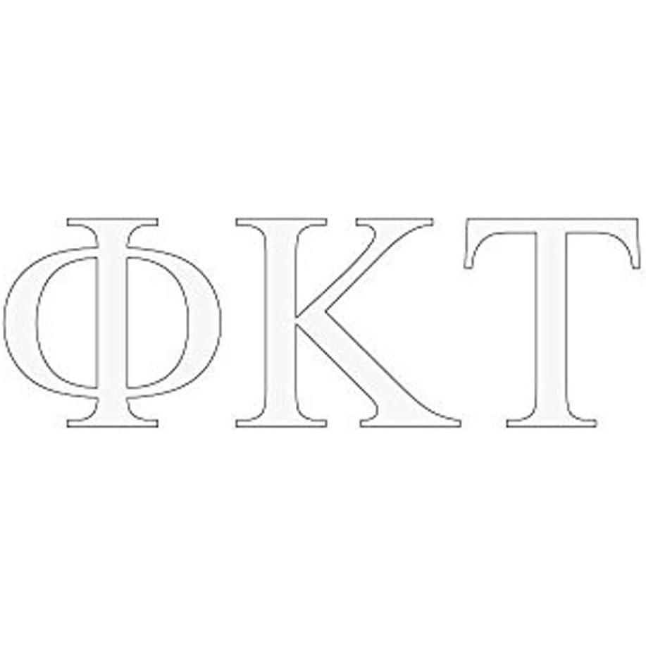imagePhi Kappa Tau Greek Letter Window Sticker Decal