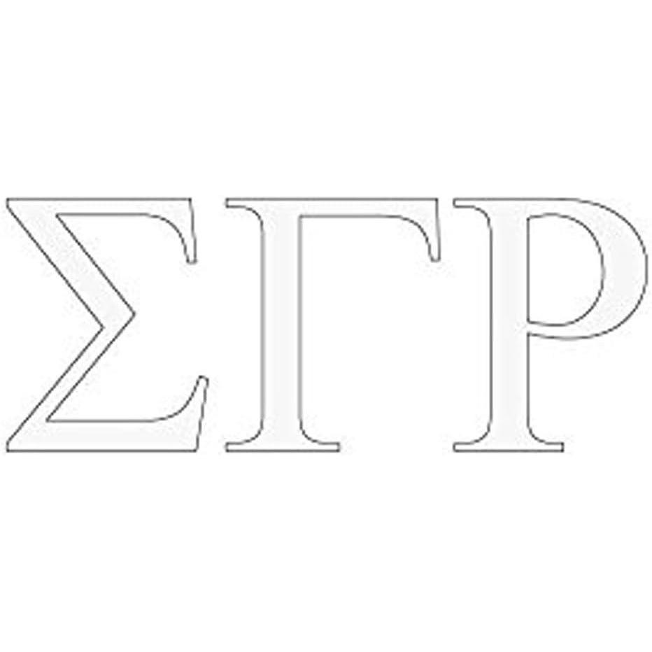 imageSigma Gamma Rho Greek Letter Window Sticker Decal