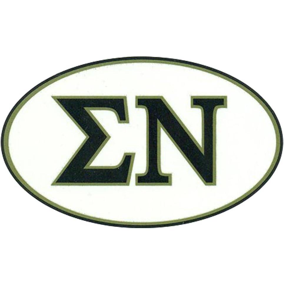 imageSigma Nu Euro Decal Oval Sticker