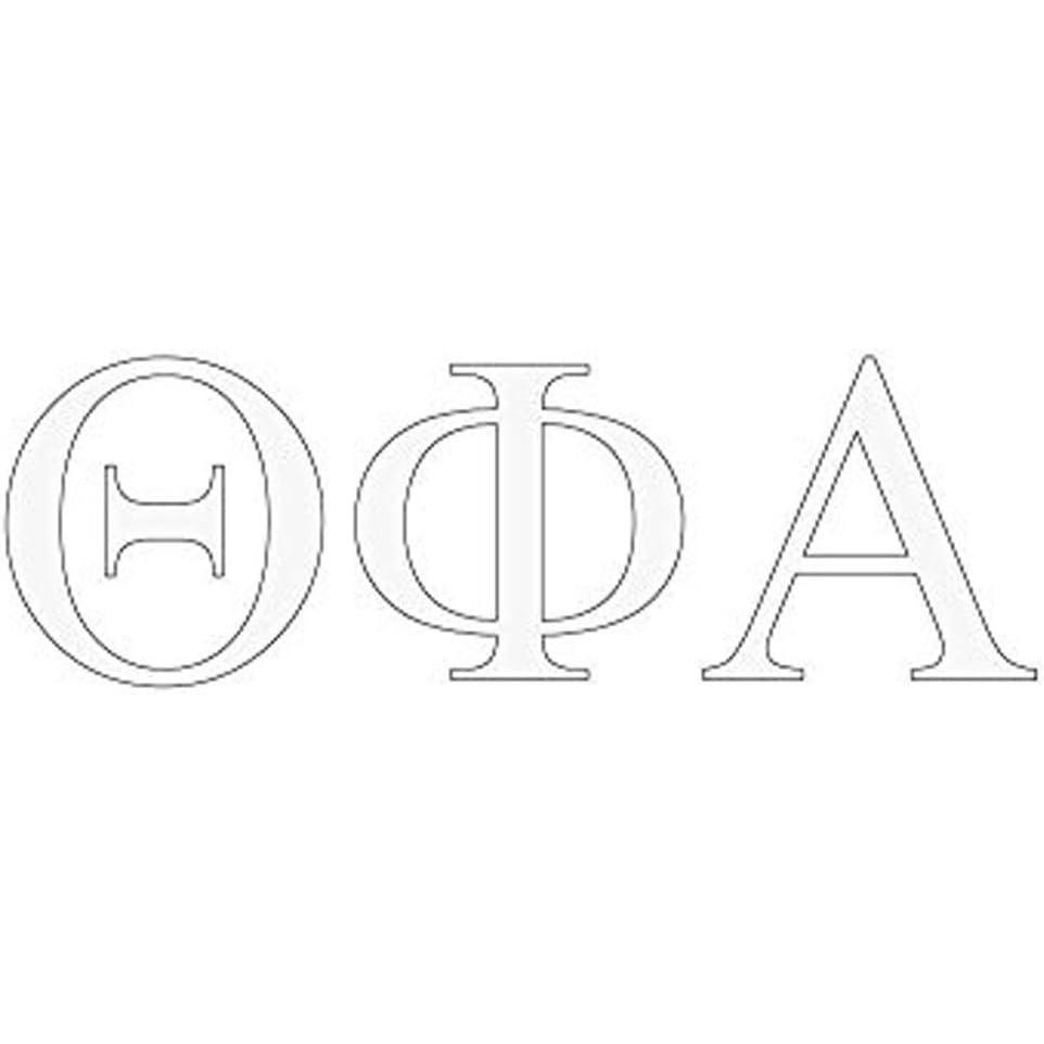 imageTheta Phi Alpha Greek Letter Window Sticker Decal