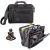 Greekgear Alpha Sigma Phi Crest – Shield Briefcase Attache Black(Black)