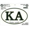 Greekgear Kappa Alpha Euro Decal Oval Sticker Black