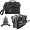 Greekgear Phi Kappa Sigma Crest – Shield Briefcase Attache Black(Black)