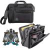 Greekgear Zeta Beta Tau Crest – Shield Briefcase Attache Black(Black)