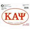 Kappa Alpha Psi Euro Decal Oval Sticker