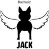 Personalized in Memory of Blue Heeler Dog Decal Sticker(4″ Wide)