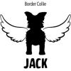 Personalized in Memory of Border Collie Dog Decal Sticker(4″ Wide)