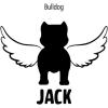 Personalized in Memory of Bulldog Dog Decal Sticker(4″ Wide)