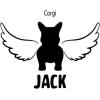 Personalized in Memory of Corgi Dog Decal Sticker(4″ Wide)