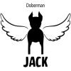 Personalized in Memory of Doberman Dog Decal Sticker(4″ Wide)
