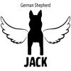 Personalized in Memory of German Shepherd Dog Decal Sticker(4″ Wide)