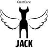 Personalized in Memory of Great Dane Dog Decal Sticker(4″ Wide)