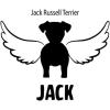 Personalized in Memory of Jack Russell Terrier Dog Decal Sticker(4″ Wide)