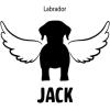 Personalized in Memory of Labrador Dog Decal Sticker(4″ Wide)