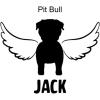 Personalized in Memory of Pit Bull Dog Decal Sticker(4″ Wide)