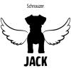 Personalized in Memory of Schnauzer Dog Decal Sticker(4″ Wide)