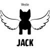 Personalized in Memory of Westie Dog Decal Sticker(4″ Wide)