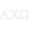 Alpha Chi Omega Greek Letter Window Sticker Decal