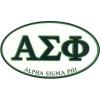 Alpha Sigma Phi Euro Decal Oval Sticker
