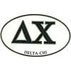 Delta Chi Euro Decal Oval Sticker