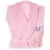 Delta Gamma Greek Letter Bathrobe Light Pink