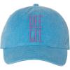 Delta Gamma Mod Pigment Dyed Baseball Cap(Royal Caribe W/Pink Thread Color)
