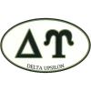 Delta Upsilon DU Euro Decal Oval Sticker