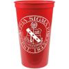 Greekgear Alpha Sigma Phi Big Plastic Stadium Cup Set of 4