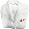 Greekgear Delta Chi Fraternity Lettered Bathrobe White(White)