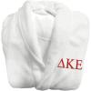 Greekgear Delta Kappa Epsilon DKE Fraternity Lettered Bathrobe White