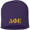Greekgear Delta Phi Epsilon DPHIE 8 Inch Beanie Purple