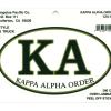 Greekgear Kappa Alpha Euro Decal Oval Sticker Black