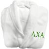 Greekgear Lambda Chi Alpha Fraternity Lettered Bathrobe White(White)