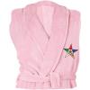 Greekgear Order Of Eastern Star Patch Bathrobe Light Pink(Light Pink)